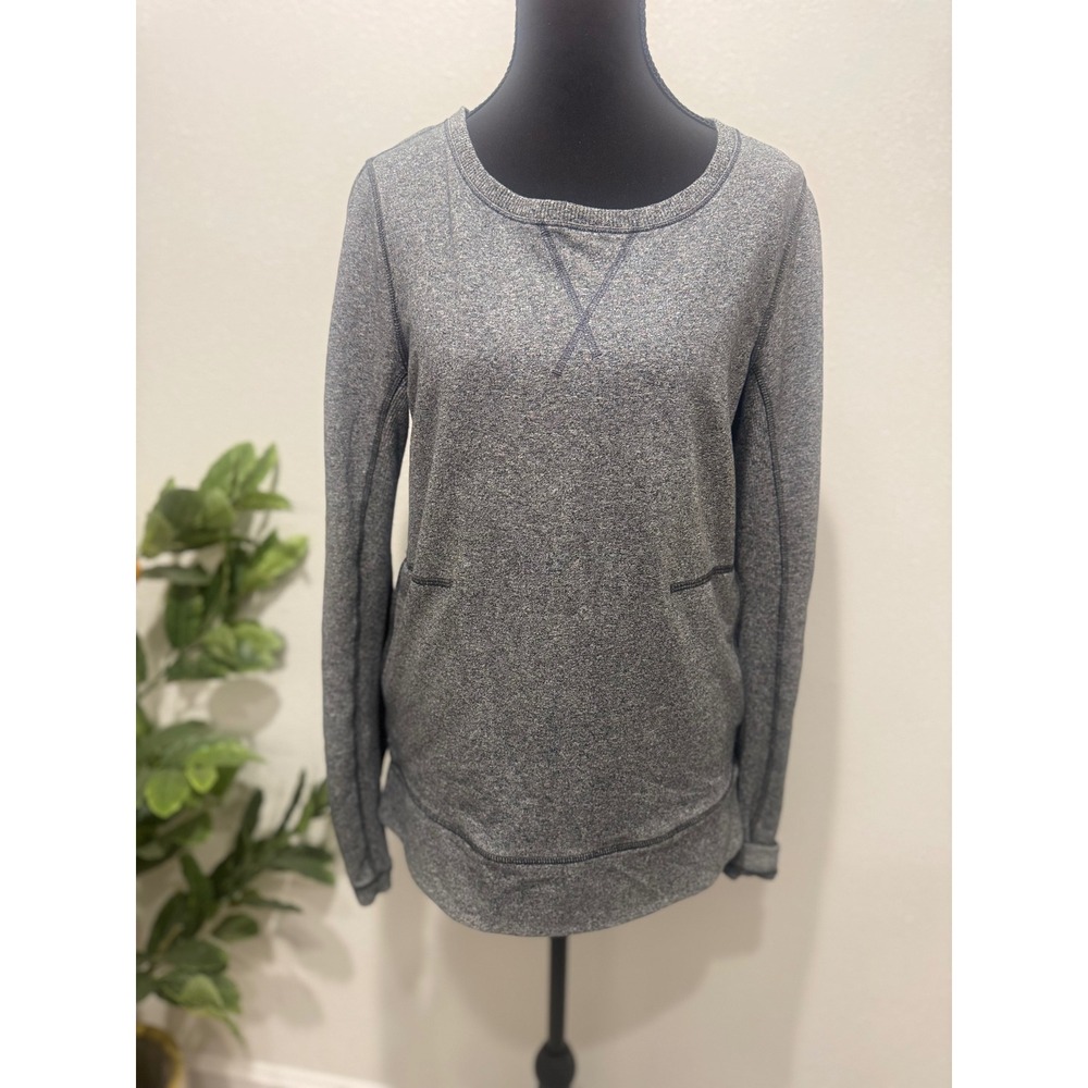 Lululemon Kanto Catch Me Long Sleeve Pullover Heathered Grey Heathered Slate